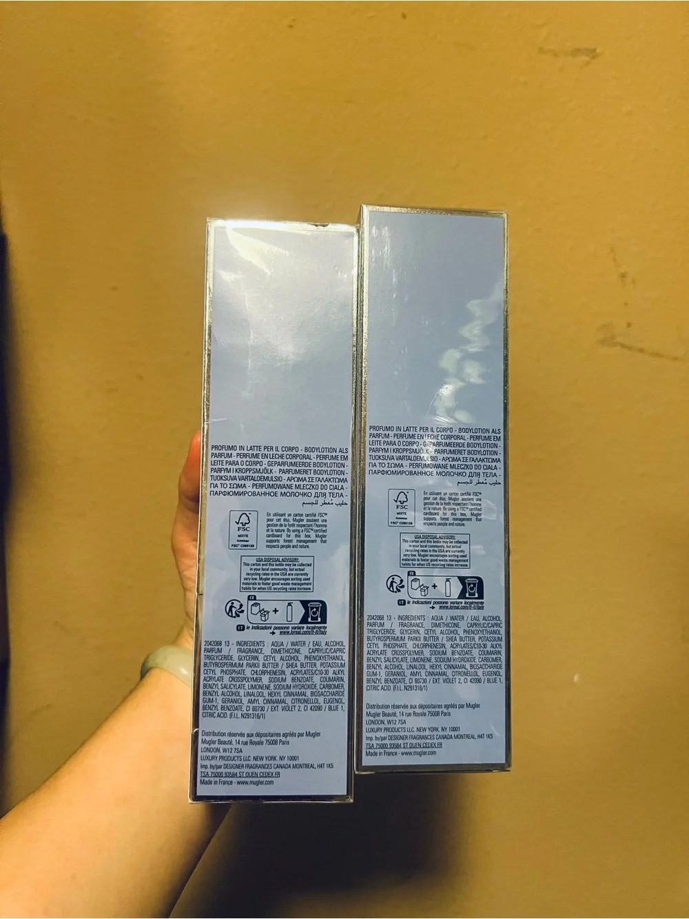 2X SEALED Mugler Angel Perfuming Body Lotion 200ml/6.7oz
